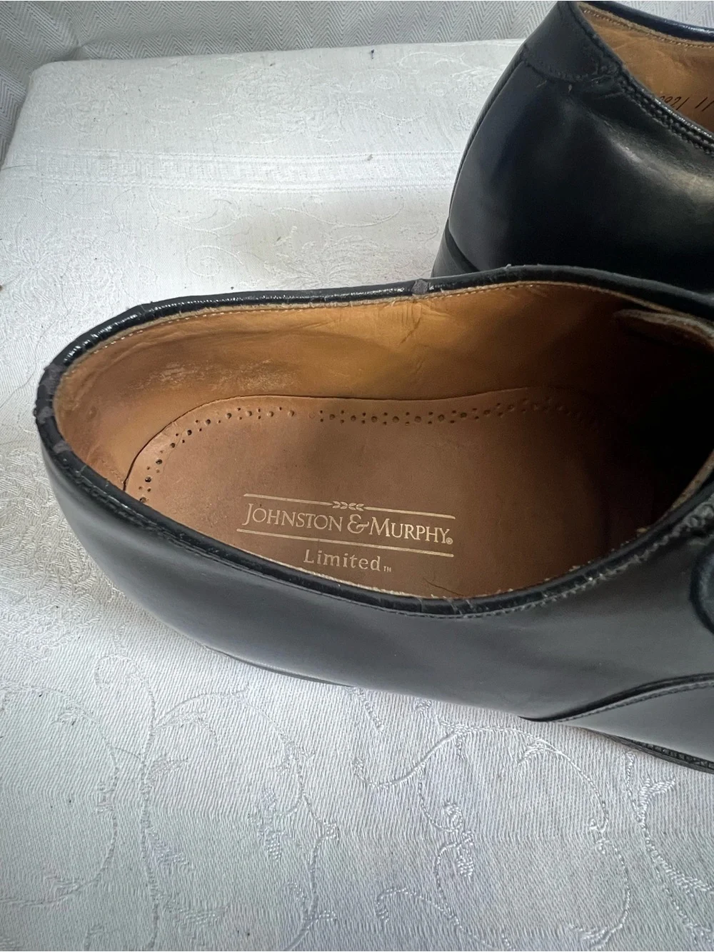 Johnston & Murphy Limited Men’s Dress Shoes Black Leather Lace Up 9.5